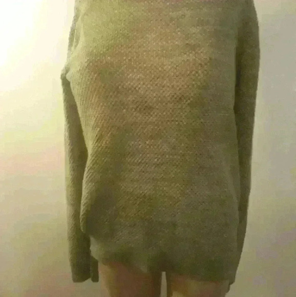 Jack  & Jones khaki green crew neck long sleeve knit trendy casual sweater M - Picture 6 of 7